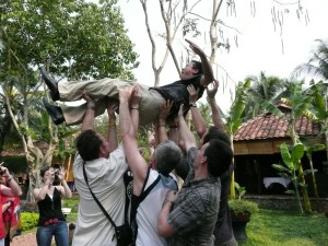 Au moment d'au revoir!