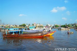 Marche flottant de Cai Rang