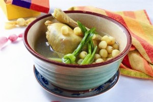 Poulet a la graine de lotus