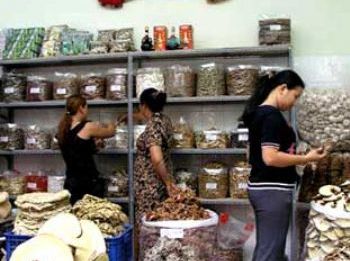 la rue de plantes medicinale a Hao Chi Minh