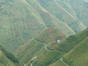 D'en haut du col de Ma Pi Leng...